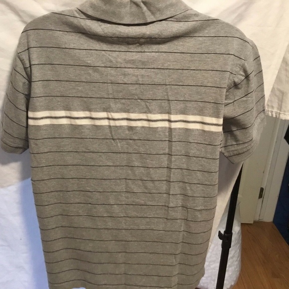 Chaps Ralph Lauren Mens Sz L Gray With Blue Stripe - Picture 3 of 4